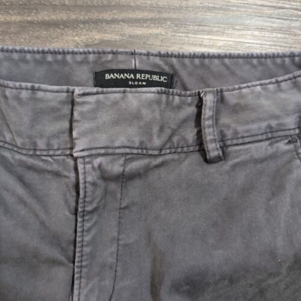 Banana Republic Women's Size 0 Sloan Ankle Pants Slim Fit Gray Casual Pants 5A